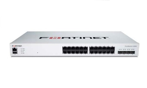 FS-424E - Fortinet FortiSwitch 424E Switch, 24 Port GE RJ45, 4x 10GE SFP+ Uplink - New