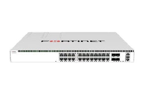 FS-624F-FPOE - Fortinet FortiSwitch 624F Switch, 24 Port 5GE RJ45 PoE, 4x 10GE/25GE SFP+/SFP28 Uplink - New