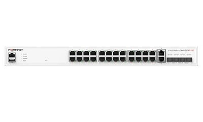 FS-M426E-FPOE - Fortinet FortiSwitch 424E Switch, 26 Port 5GE, 4x 10GE SFP+ Uplink - New