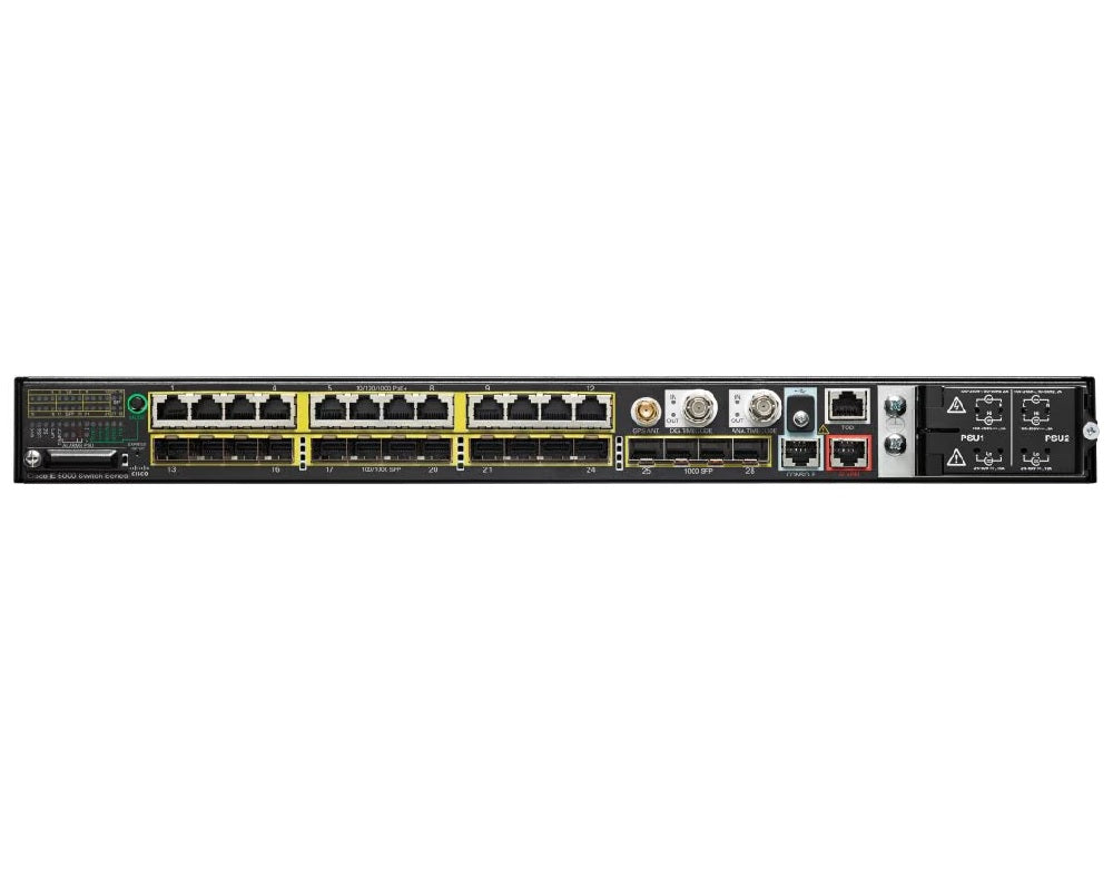 IE-5000-12S12P-10G - Cisco IE 5000 Switch, 12 Port GE SFP, 12 Port GE PoE+, 4x10G SFP Uplink, LAN Base - New