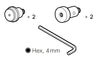 CS-BRDP-WMK-SCRW - Cisco Webex Board Pro Wall Mount Kit Screws, Spare - Refurb'd